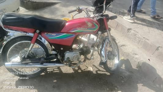 Honda CD70, 2017 model single owner with original parts