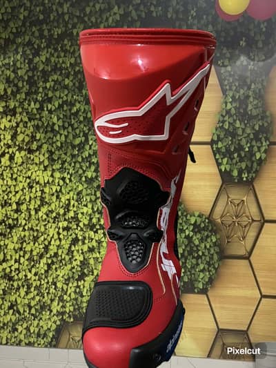 Motorbike racing boots