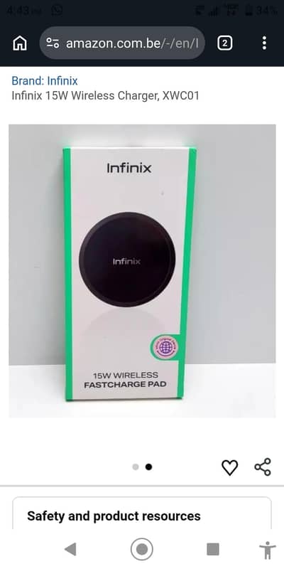 Infinix note 40 magnetic wireless charging pad