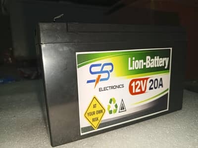 12v 20A lithium ion battery Dc Fan Dc lights