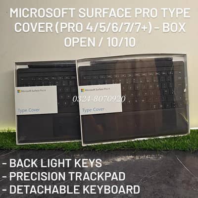Microsoft Surface Pro Type Cover ( Pro 4 , 5 , 6 , 7 , 7 + )  Box Open