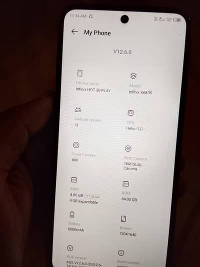 Infinix hot30 ply