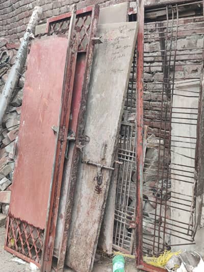 Old iron doors and windows