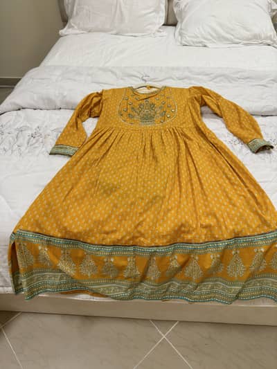 Chynere Embroidery Farok with shafoon dupata (perfect for Eid)