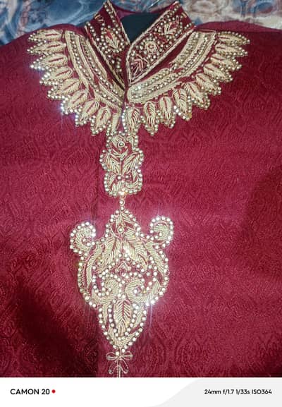 red sherwani