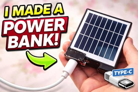 power bank type C solar system