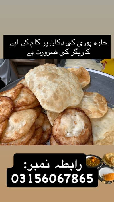 Worker Required For Shop