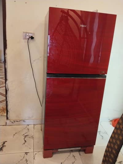 dubl door glass door model HRF-01:HR/DC338L/EP/Red no repair warranty
