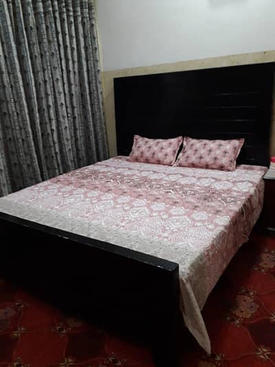 Double bed with mattress