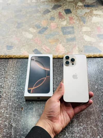 iphone 16 Pro Max with Box 256GB Non PTA Not JV Physical eSim