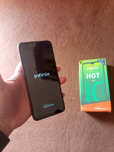 Hot 10 play with box All ok . pta approved condition 9/10