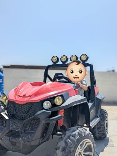 Big Size Utv Beach Buggy Speed | 24v Electric | Red | Remote | Music