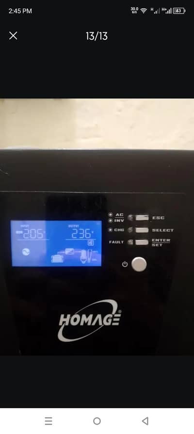 Homage viterx UPS with solar system