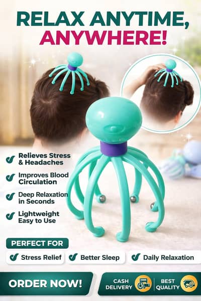 Relaxing Head Massager – Best for Sleep & Stress