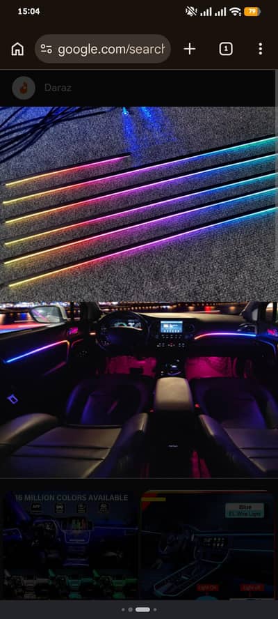 Dynamic RGB Ambient Lights (4 Doors) | App Controlled