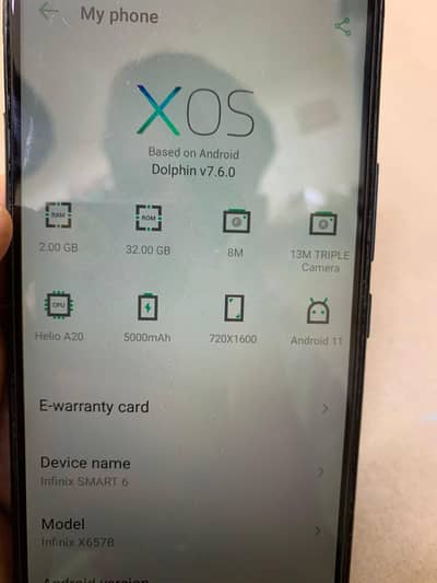 Infinix smart 6 charger sat ha 10by10 All okay