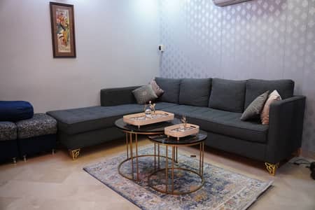 L shape sofa with day bed