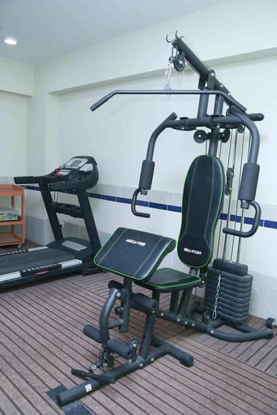 hydrofitness multi gym multigym home station butterfly lat pull down