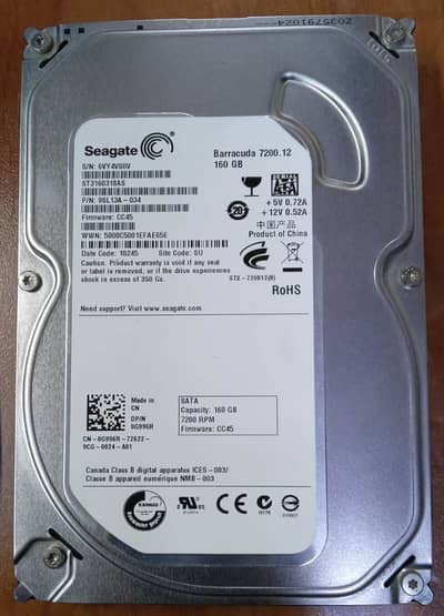 160GB Seagate WD Hard Disk Desktop 3.5''