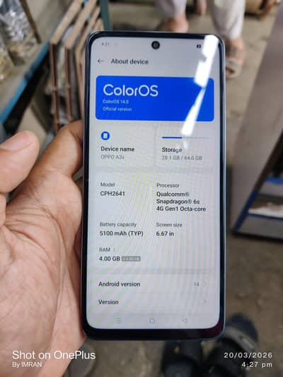 oppo a3x brand new condition