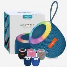 GREATNICE USA ORIGINAL GTS-1468 Mini Portable Bluetooth 5.0 Speaker with 5W High Bass SPEAKER RGB Lighting, 800mAh Battery (5 Hrs Playtime) speaker FM/USB/TF Support