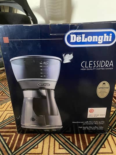 Delonghi Clessidra Coffee Machine. In Factory Warranty. Italian Brand.