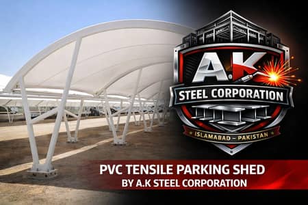 PVC Tensile Car Parking Shed | Luxury