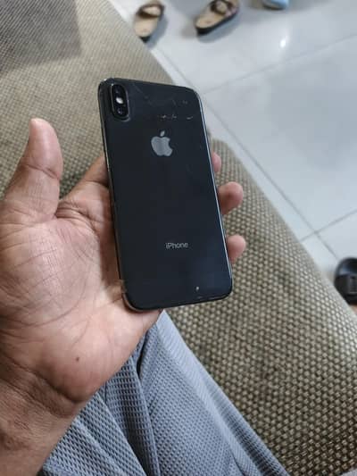 I phone x 256gb non PTA face I'd true tone off urgent sale 03186176864