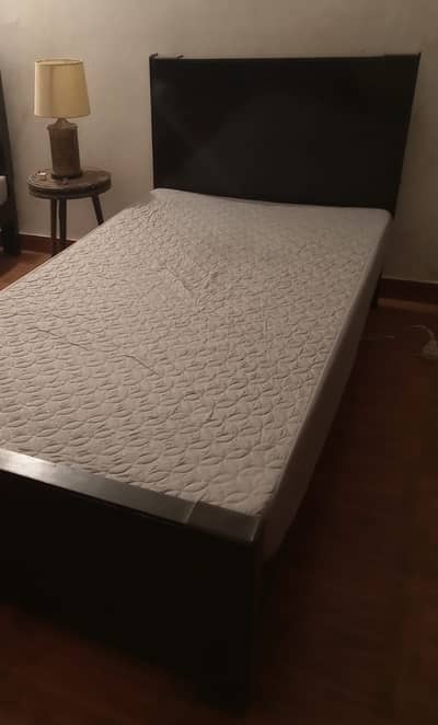 SINGLE BED WITH NEW MATTRESS