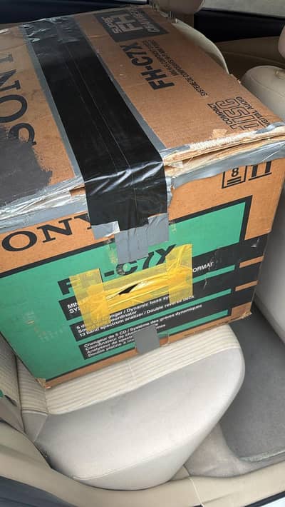 Sony sound system CD,casette,,radio,,almost new confition with box