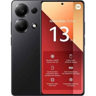 Redmi note 13 pro 12GB/512GB thora si back cack ha