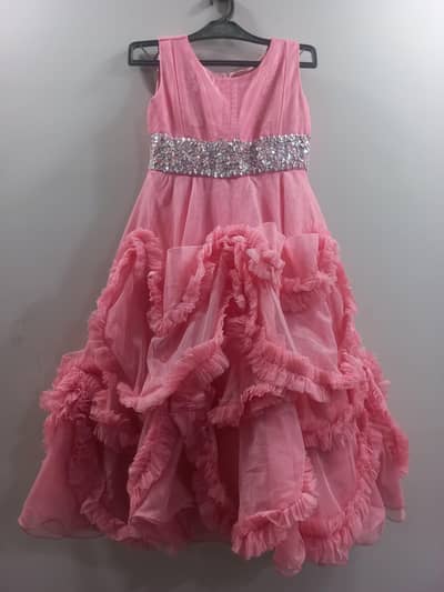Beautiful Pink Party Frock for Girls | Fancy Princess Dress