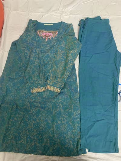 Two toned cotton-semiformal