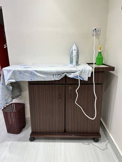 Dark brown iron table