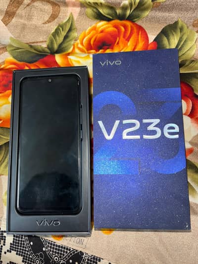 vivo v23e mobile with box