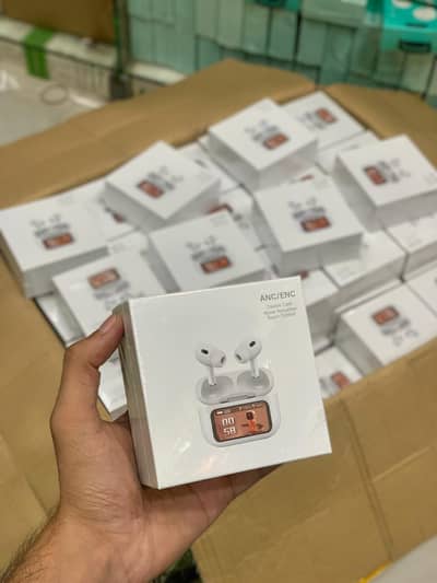 A9 Pro Wireless Touch Screen Earbuds White & Black