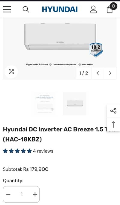 Hyundai DC inverter 1.5