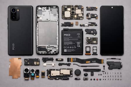 POCO F3 ORIGINAL PARTS| MOTHERBOARD| PANNEL|BATTERY| BACKGLASS
