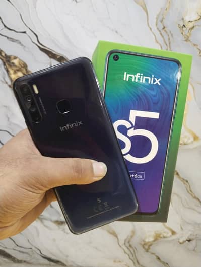 Infinix s5 6/128gb with box and charger