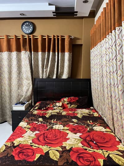 Single Bed with Side Table