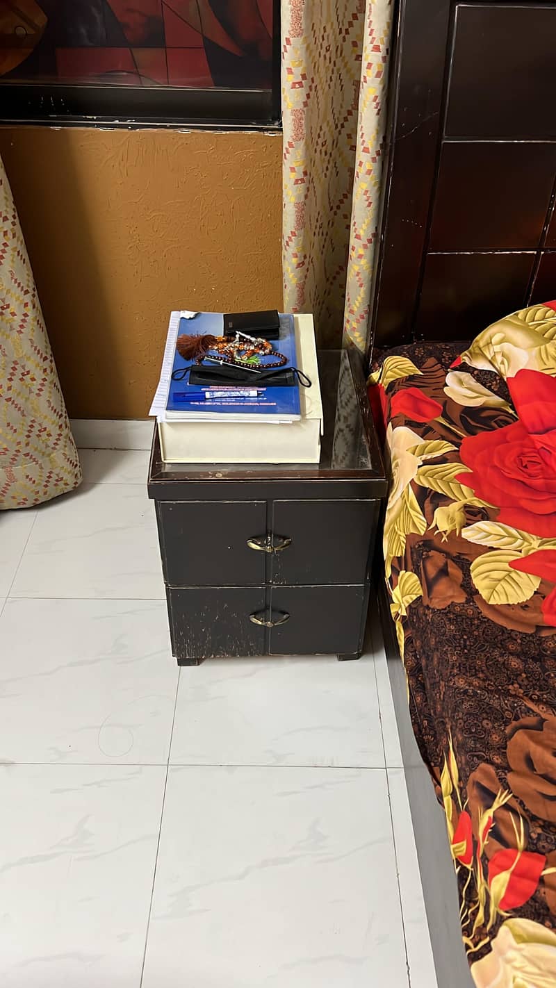 Single Bed with Side Table 2