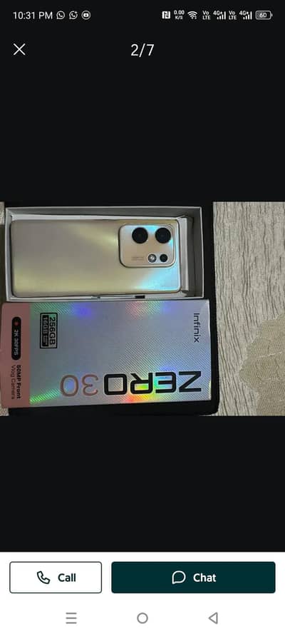 Infinix Zero 30 8GB/256GB PTA Approved 10/10 Condition