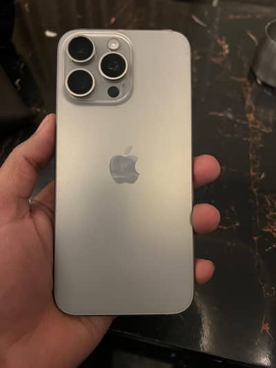 IPhone 15 pro max natural Titanium with Box PTA approved