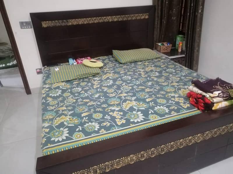 Bed with side table 1