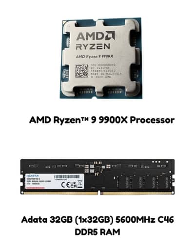 COMBO OFFER --> AMD Ryzen™ 9 9900X + Adata 32GB (1x32GB) 5600MHz DDR5