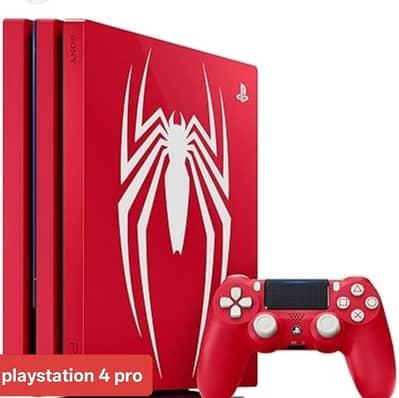 playstation 4pro jailbreak limited edition spider-man with 14+games