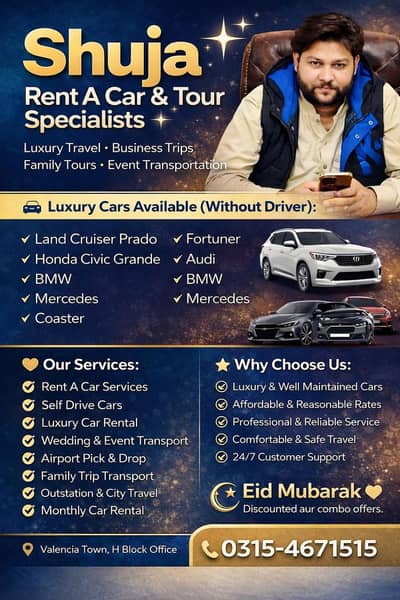 Rental car Available luxury cars,with and with out driver best service