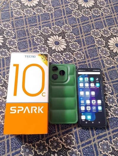 tecno spark 10c koi fault nhi hai condition 10 by 10 complete samaan