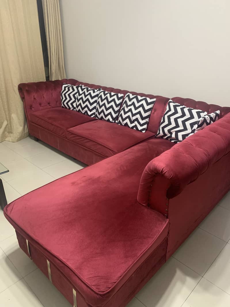 L shape sofa set 3