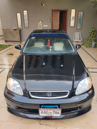 Honda civic EK. gafit for civic lover with Golden number.